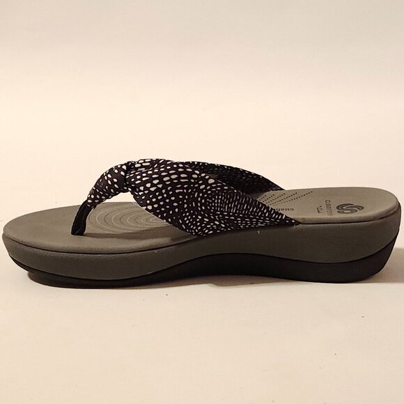 CLOUDSTEPPERS by CLARKS Women's Size 7 Arla Glison Slides Sandals Grey/White - Picture 5 of 10